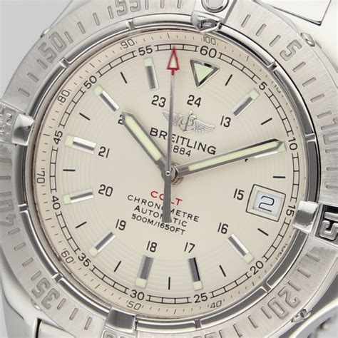 breitling a 17380|Breitling colt automatic 39mm.